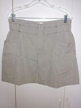 AMERICAN EAGLE OUTFITTERS LADIES PINSTRIPE MINI-SKIRT-JR L-GENTLY WORN-C... - $8.59