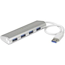 StarTech.com 4-Port USB 3.0 SuperSpeed Hub - Portable Mini Multiport USB Travel  - £30.44 GBP+