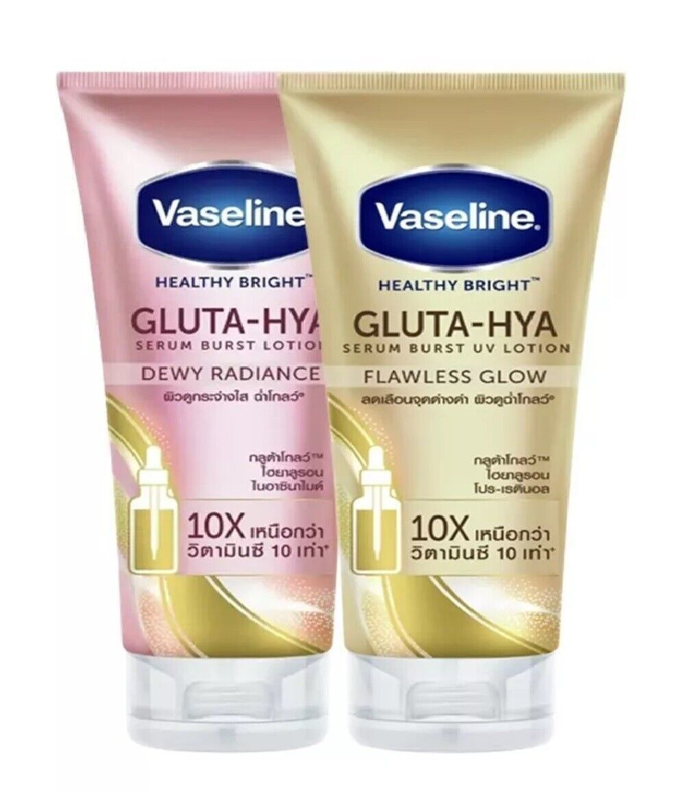 Vaseline Healthy Bright Gluta-Hya Serum Burst UV Lotion Flawless Glow 300ml - $25.74 - $49.47
