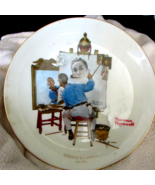 NORMAN ROCKWELL 11&quot; plate Triple Self Portrait GORHAM FINE CHINA (hall) - £27.30 GBP