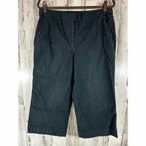 New York &amp; Company Stretch Capri Pants Black Size 10 (32x21) READ - £5.40 GBP