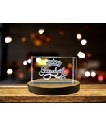 LED Base included | Elizabeth - Names Art 3D Engraved Crystal - $36.23 CAD+