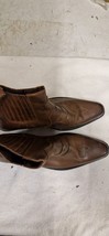 Gringos Men&#39;s Cowboy/Biker Real Brown Leather Ankle Boots Size 7 (UK) 41... - $67.70