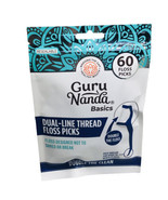 GuruNanda Dual Line Thread Floss Picks 60ct Reusable Double The Clean - $182.93 MXN