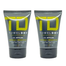 TowelDry Gel Styler Firm Hold + Medium Shine 4 Oz (Pack of 2) - £15.49 GBP