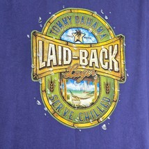 Tommy Bahama T-shirt XL Laid Back Lager Serve Chilled Graphic Blue Short Sleeve - $17.99