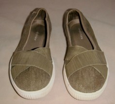 Army Green Loafer shoes COMFORTVIEW woven stretch comfortable  8m crissc... - $12.99
