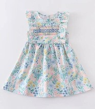 NEW Boutique Smocked Floral Easter Bunny Rabbit Girls Dress - £4.78 GBP+