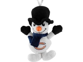 Chicago Bears Football Snowman Christmas Ornament New Plush Great Gift - £13.01 GBP