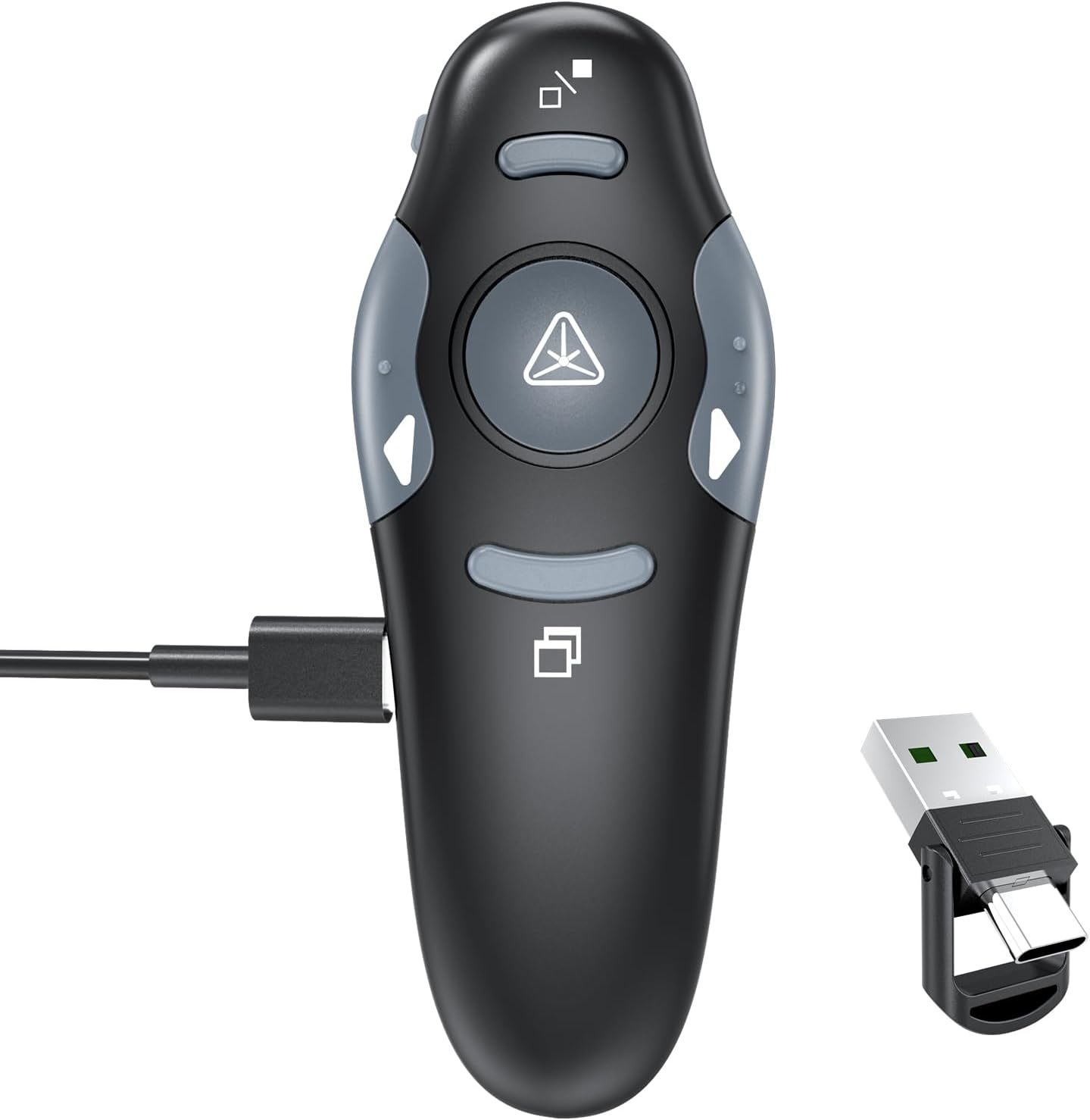 [2 In 1 Usb C + Rechargeable] Presentation Clickers, Powerpoint Clicker,... - $31.97