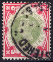 ZAYIX Great Britain 126 Used Queen Victoria 1sh car rose &amp; grn  040423X43 - £55.32 GBP