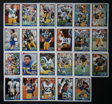 1991 Topps Los Angeles Rams Team Set of 23 Football Cards - £3.14 GBP
