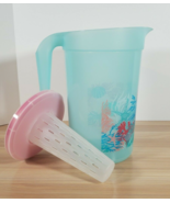 Tupperware Classic Pitcher Blue Sea Shore Beach w/ Infuser Insert One Ga... - £14.27 GBP