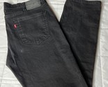 Levi&#39;s 511 Jeans Mens 38x32 Black Slim Fit Straight Denim Causal Stretch - £18.26 GBP
