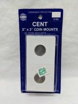 Pack Of (20) Convenient Protection Cent 2&quot; X 2&quot; Coin Mounts - £20.63 GBP