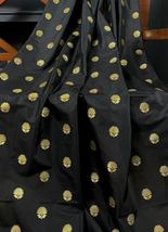 India Brocade fabric Black and Gold Fabric Wedding Fabric, Abaya Fabric -NF680 - £5.98 GBP+