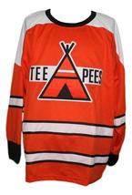 Any Name Number St Catharines Teepees Retro Hockey Jersey New Orange Any Size image 4