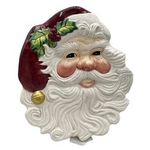 Fitz and Floyd Omnibus Santa Face Plate Canape Cookie Dish Wall Hanging ... - $13.06