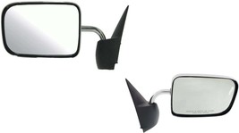 Manual Mirrors For Dodge Truck 1994 1995 1996 1997 Chrome 6X9 Left Right... - $102.81