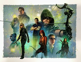 Jason Palmer SIGNED DC Comic Green Arrow CW TV Series Art Print ~ Stephen Amell - £67.19 GBP