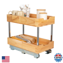 Household Essentials Glidez Steel And Wood 2 -Tier Pull-Out/Slide-Out St... - $159.29