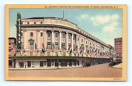 Postcard 1934 New York Eastman Theater &amp; Eastman School of Music Rochester, N.Y. - £6.17 GBP