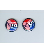 TEN SUPERMAN DC COMICS VOTE LEX LUTHOR 2000 PROMO PINS / PINBACK BUTTONS - $20.29 CAD