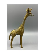 Vintage Brass Giraffe Figurine Metal Art Decor Animal - $351.40 MXN