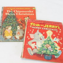 Little Golden Book The Chipmunks Merry Christmas &amp; Tom and Jerry  Children Book - £11.60 GBP