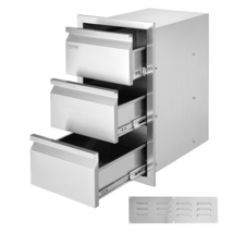 VEVOR 15x25.4x19 in Outdoor Kitchen Drawers with Handle, Flush Mount BBQ... - $189.99