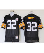 Men's Franco Harris #32 Stitched Jersey Black Yellow - $45.00