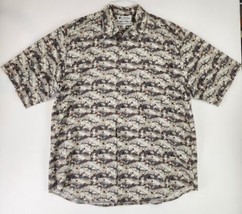 Columbia Shirt Mens Large Brown Casual Dadcore Outdoor Fishing Sportswear - £18.59 GBP