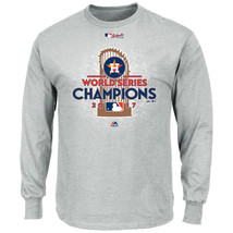 Houston Astros MLB World Series Champions L/S Baseball T-Shirt by Majestic - £18.76 GBP