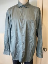 Matinique Light Blue Long Sleeve Point Collar Button Down Shirt, Men&#39;s S... - $17.09