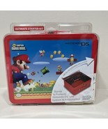 Nintendo DS Lite Super Mario Bros Starter Kit Metal Lunchbox 2007 Movie ... - $145.12