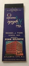 Vintage Matchbook Cover Matchcover Hotel Penn Atlantic City NJ Unstruck - £3.42 GBP