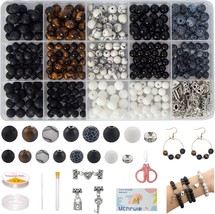 Stone Beads for Jewelry Making, Charm Bracelet Making Kit 450Pcs Beads for  - £32.67 GBP