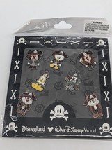 Disney Pin -  Pirate Mickey Mouse and Friends Pin Set - Disney Resort - £47.08 GBP