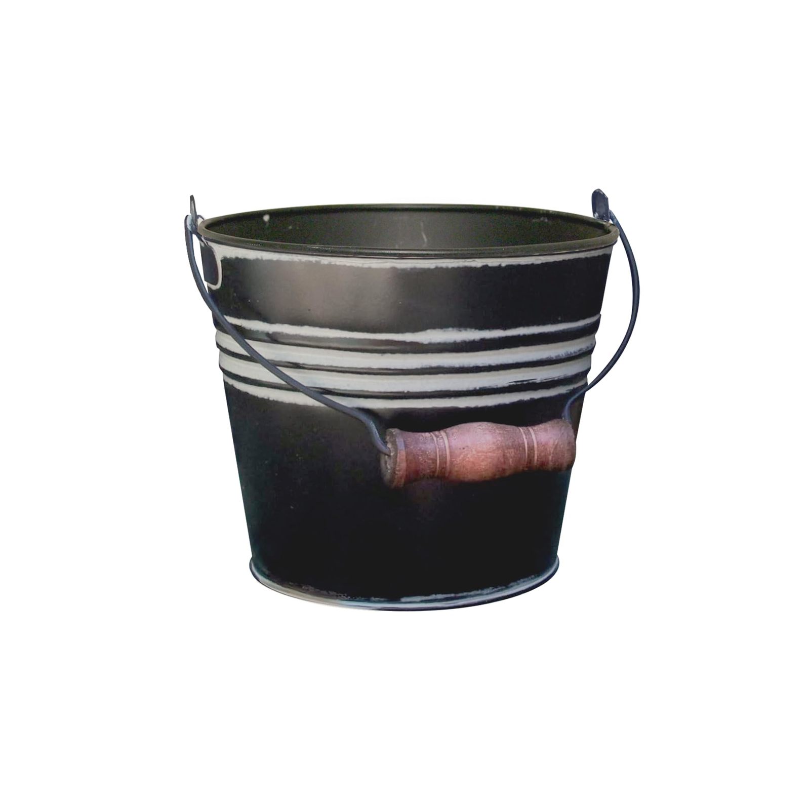 Headwind Robert Allen Vintage Floral Metal Planter with Handle, 8-Inch, ... - $28.98