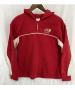 Vintage Loony Tunes Tweety Embroidered 1/4 Zip Hooded Fleece Sweatshirt ... - £18.77 GBP