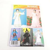 2845 Simplicity Girls Costumes Uncut Sewing Pattern Size A 2-4 6-8 10-12 - £22.56 GBP