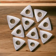 Set of 10 New Camel Bone Handcrafted Guitar picks with hole for better grip - £19.52 GBP