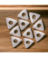 Set of 10 New Camel Bone Handcrafted Guitar picks with hole for better grip - £19.59 GBP