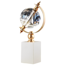 Anyhouz 26cm Modern Creative Glass Globe Tabletop Home Decor Modern Art Living R - £99.51 GBP