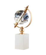 Anyhouz 26cm Modern Creative Glass Globe Tabletop Home Decor Modern Art ... - $124.50