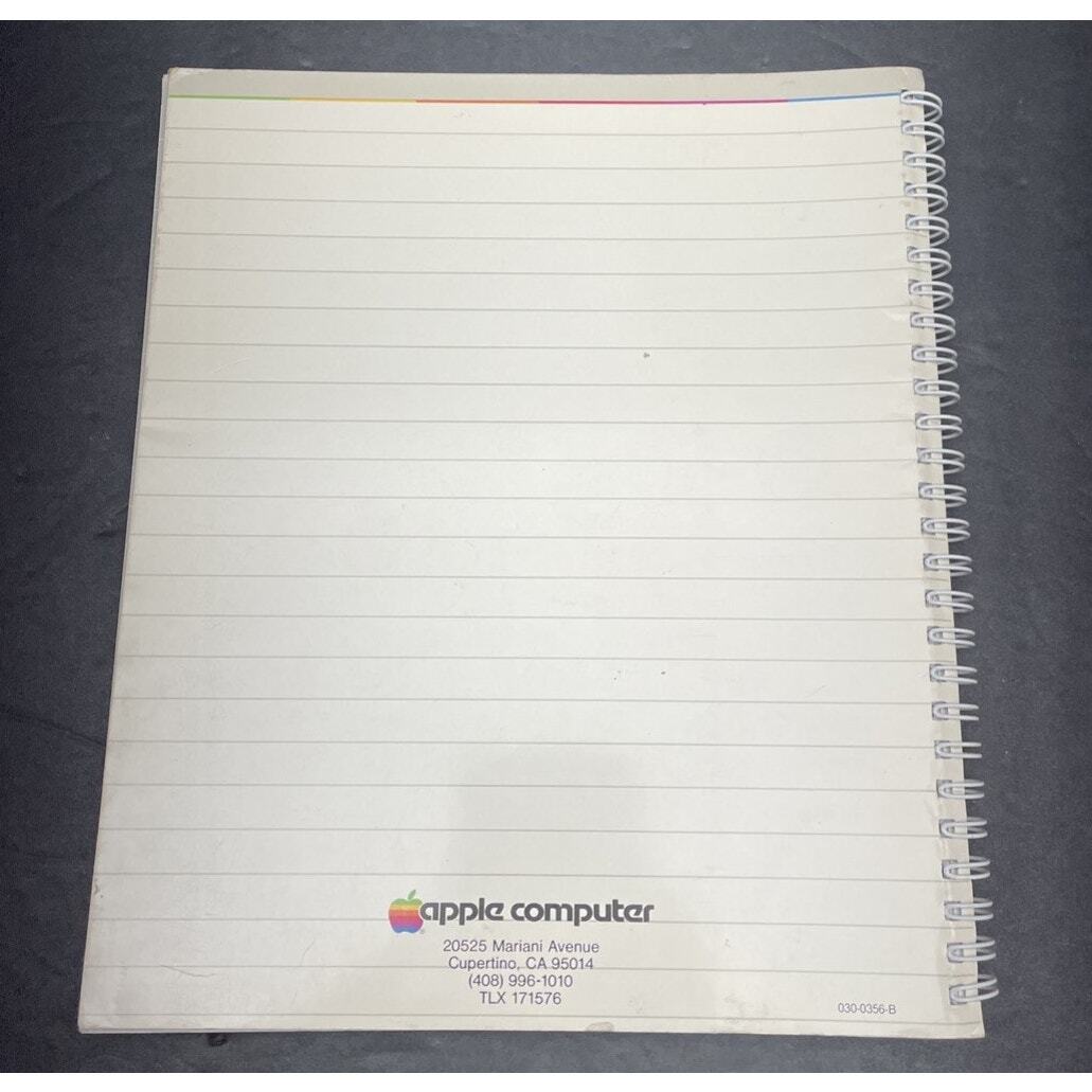 Apple II - Apple IIe Owner's Manual (Guide) - Spiralbound Beige IIe (030-0356-B) Item image 2