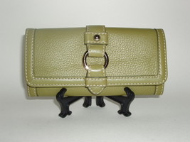 Banana Republic Green Pebbled Leather from The BR Monogram Collection Wa... - $34.99