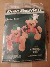 New 1987 Dale Burdett Christmas Felt Kit Santa&#39;s Elves Two Bears FK451 - £6.74 GBP