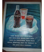 Coca Cola Bottle &amp; Glasses on Iceberg Print Magazine Ad 1960 - $4.10 CAD