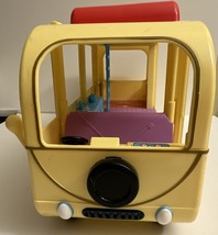 2003 Jazwares Peppa Pig Yellow Minivan Mini Camper Van Bus w/ Removable Top - £6.29 GBP